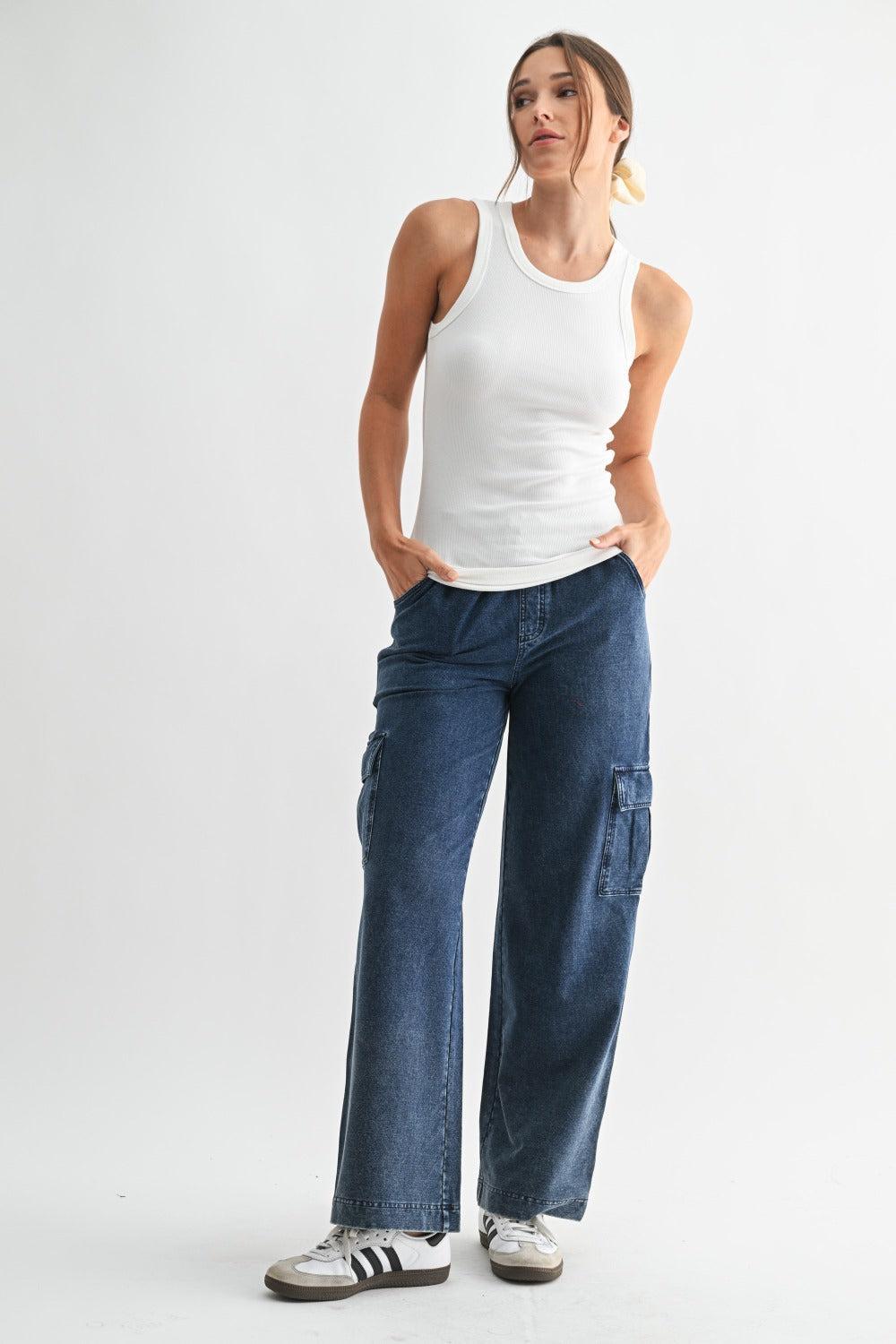 Casia Essential Micro-Ribbed Tank Top - White