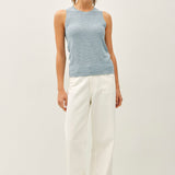 Casidy Sleeveless Knit Top - Seafoam