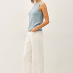 Casidy Sleeveless Knit Top - Seafoam