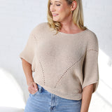 Cassia Pointelle Knit Sweater - Oatmeal **RESTOCK COMING**