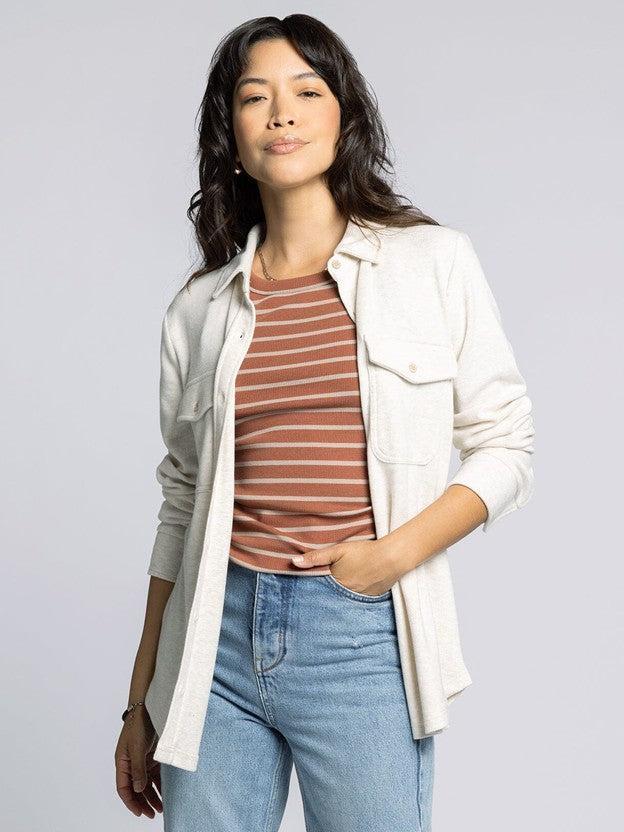Cassian Shirt - Heather Oatmeal