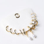 Caylen Mixed Metallic Hoop Earrings Set - Gold