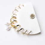 Caylen Mixed Metallic Hoop Earrings Set - Gold