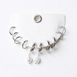 Caylen Mixed Metallic Hoop Earrings Set - Silver