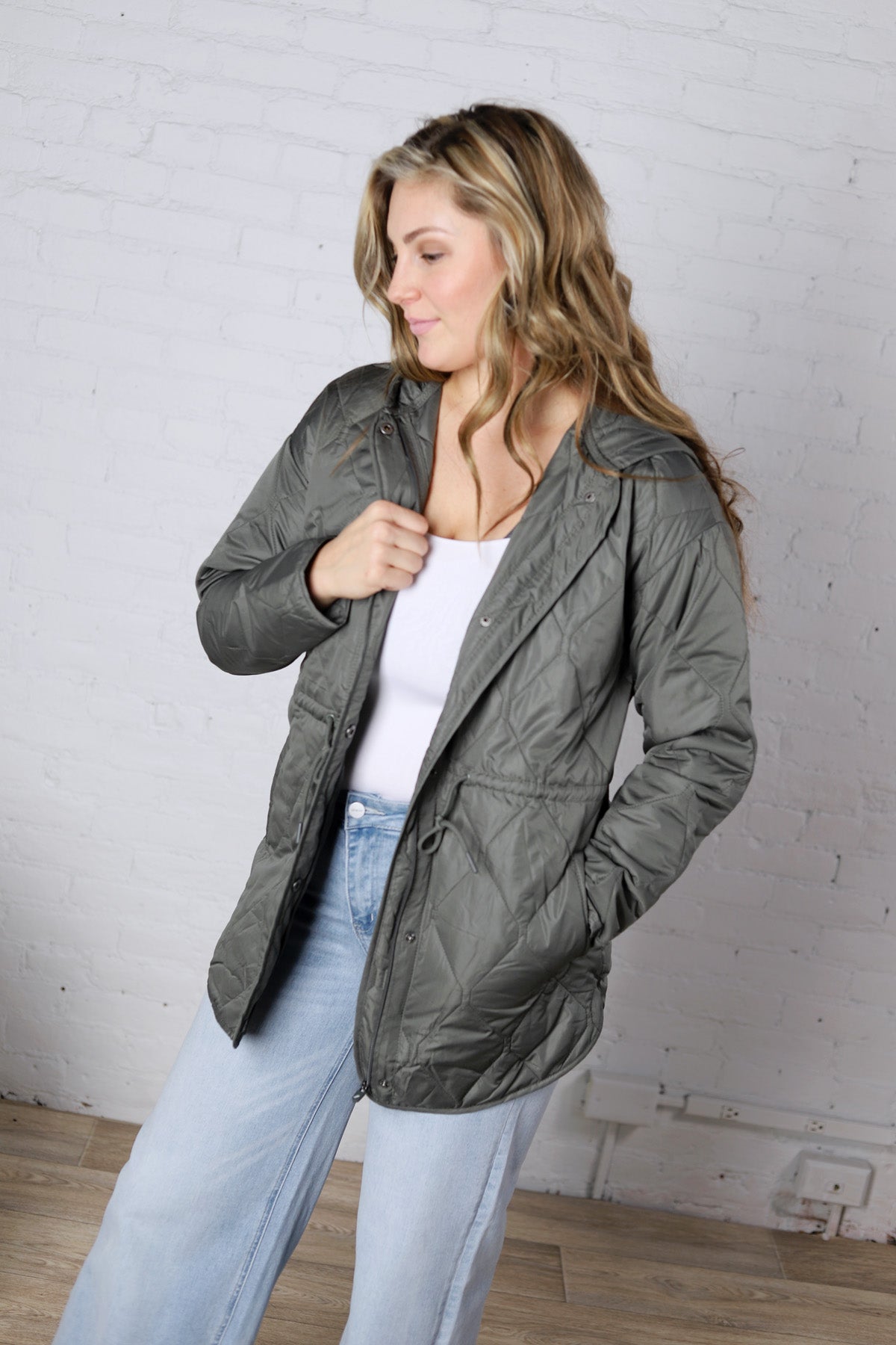 Cecily Jacket - Smoked Jade