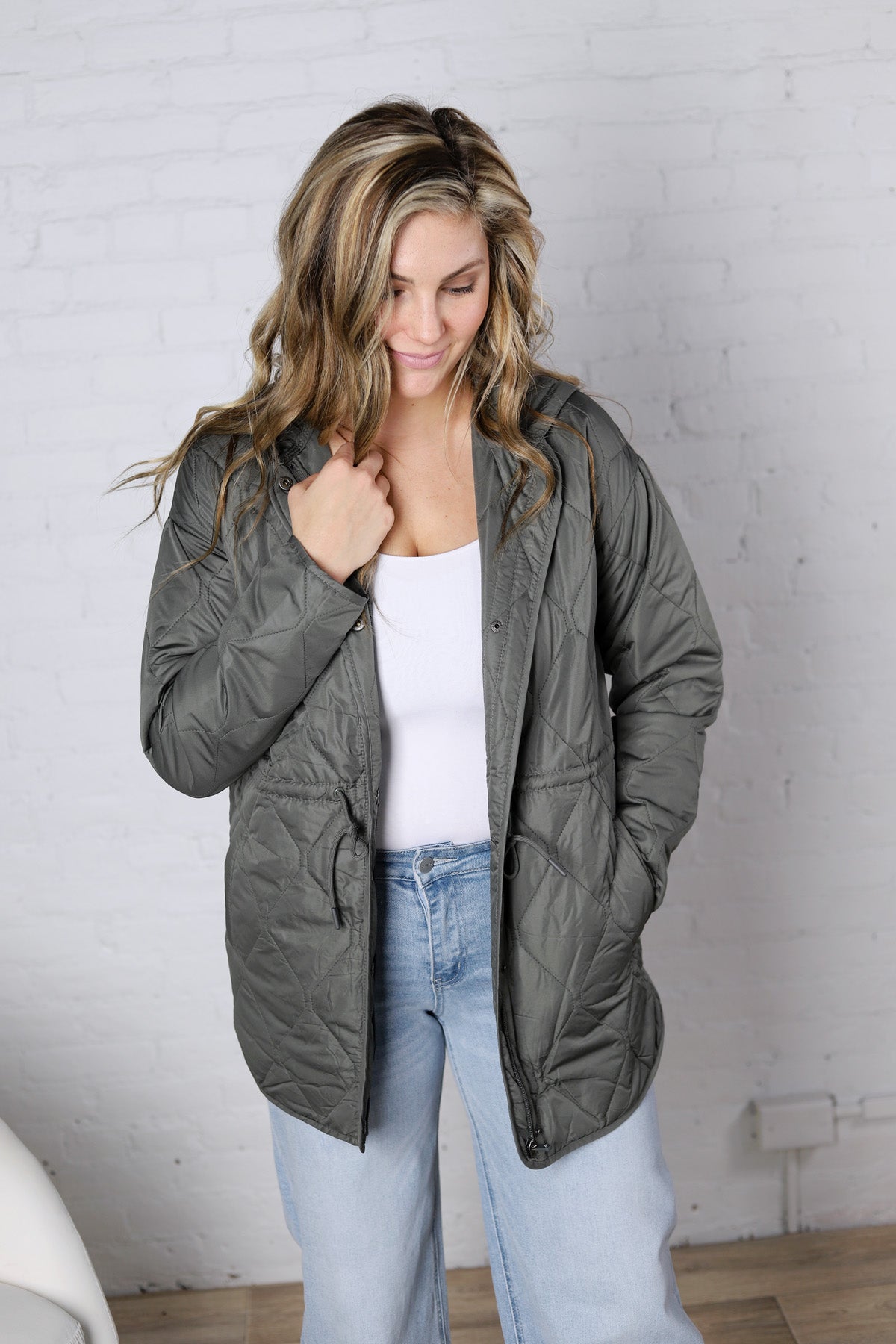 Cecily Jacket - Smoked Jade