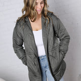 Cecily Jacket - Smoked Jade