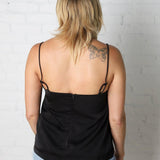 Charli Black Feather Detail Top - Final Sale