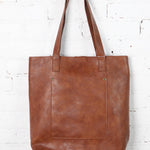 Charlie North/South Tote - Saddle