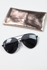 Charlie Sunglasses - Black/Smoke Polarized Lens by I-SEA
