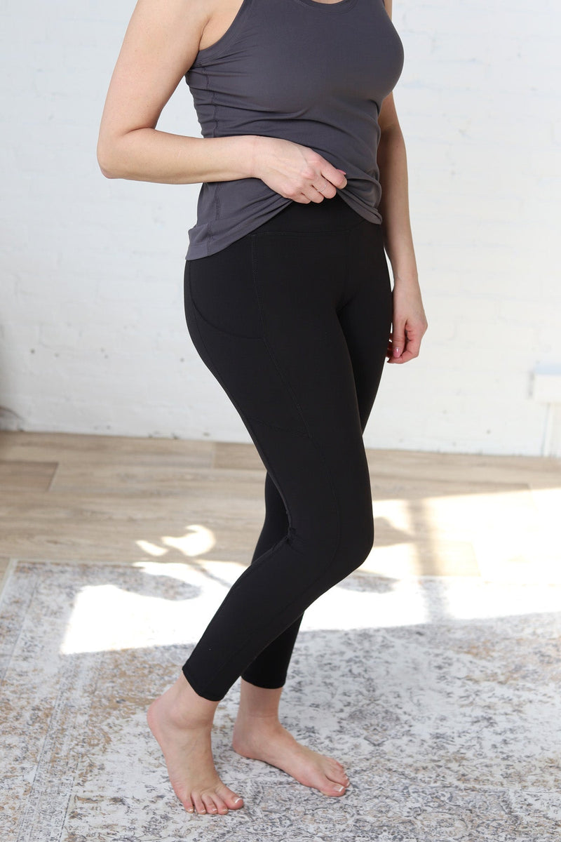 Chelsea Full Length Leggings with Pockets - Black – Gallery 512 Boutique