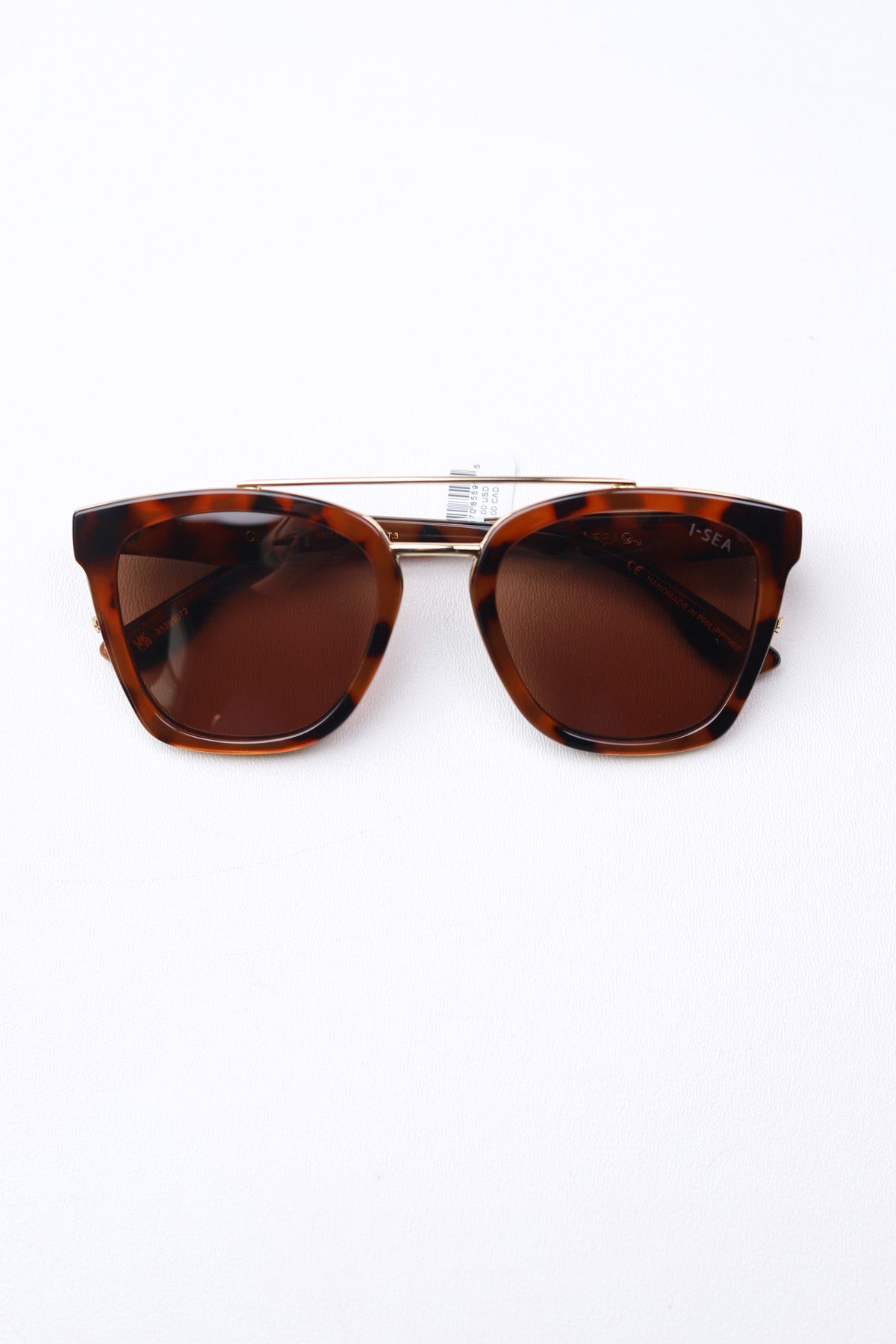 Chloe Polarized Lens Sunglasses - Tortoise/Brown