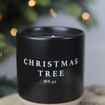 Christmas Tree 12 oz Soy Candle / Stoneware Jar