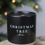 Christmas Tree 12 oz Soy Candle / Stoneware Jar