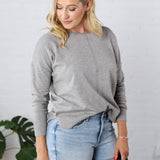 Clarice Cozy Sweater - Heather Grey - FINAL SALE