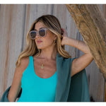 Cleo Oatmeal/Brown Polarized Lens