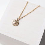 Coin Charm Necklace - Gold