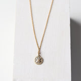 Coin Charm Necklace - Gold