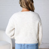 Cordelia Luxe-Ribbed Cardigan - Oatmeal