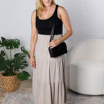 Cordelia Tiered Maxi Skirt - Sand
