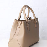 Corina Triple Compartment Satchel - Taupe