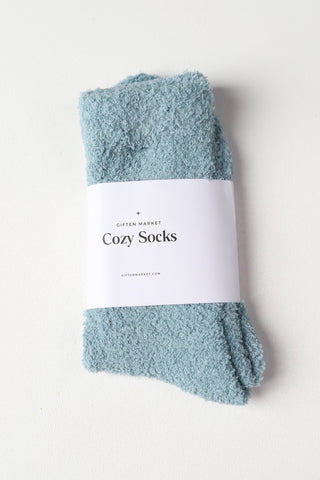 Cozy Cloud Socks - Stone Blue