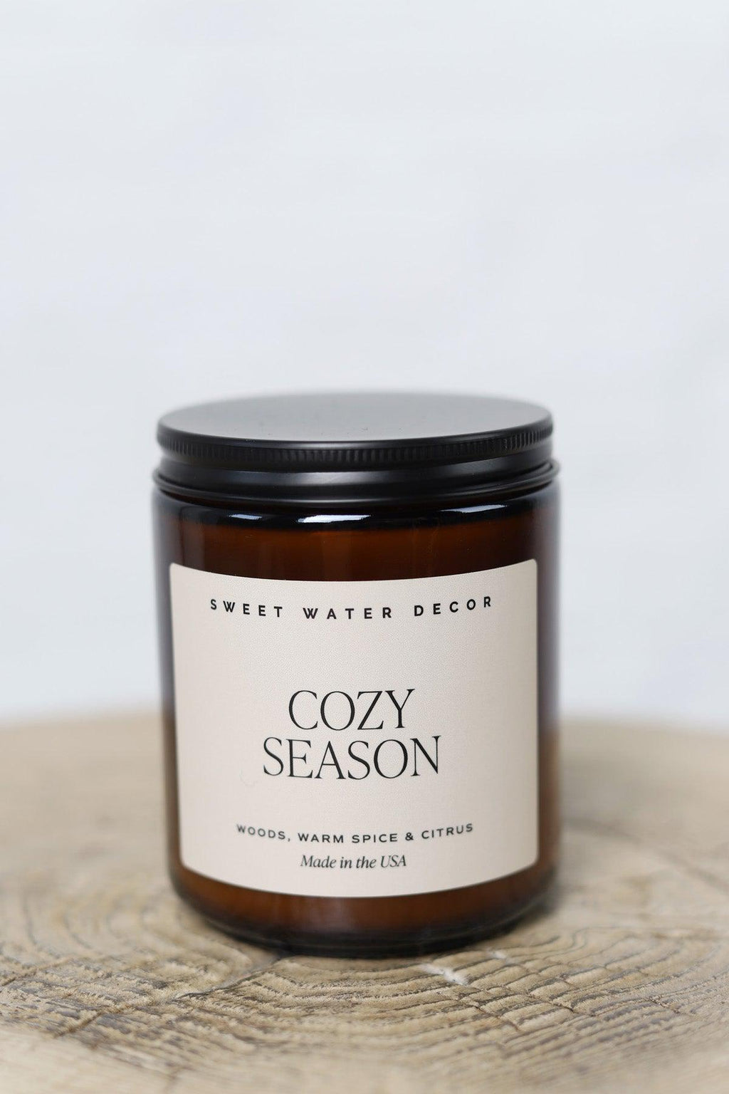 Cozy Season 9 oz Soy Candle - Amber Jar