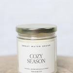 Cozy Season 9 oz Soy Candle - Clear Jar