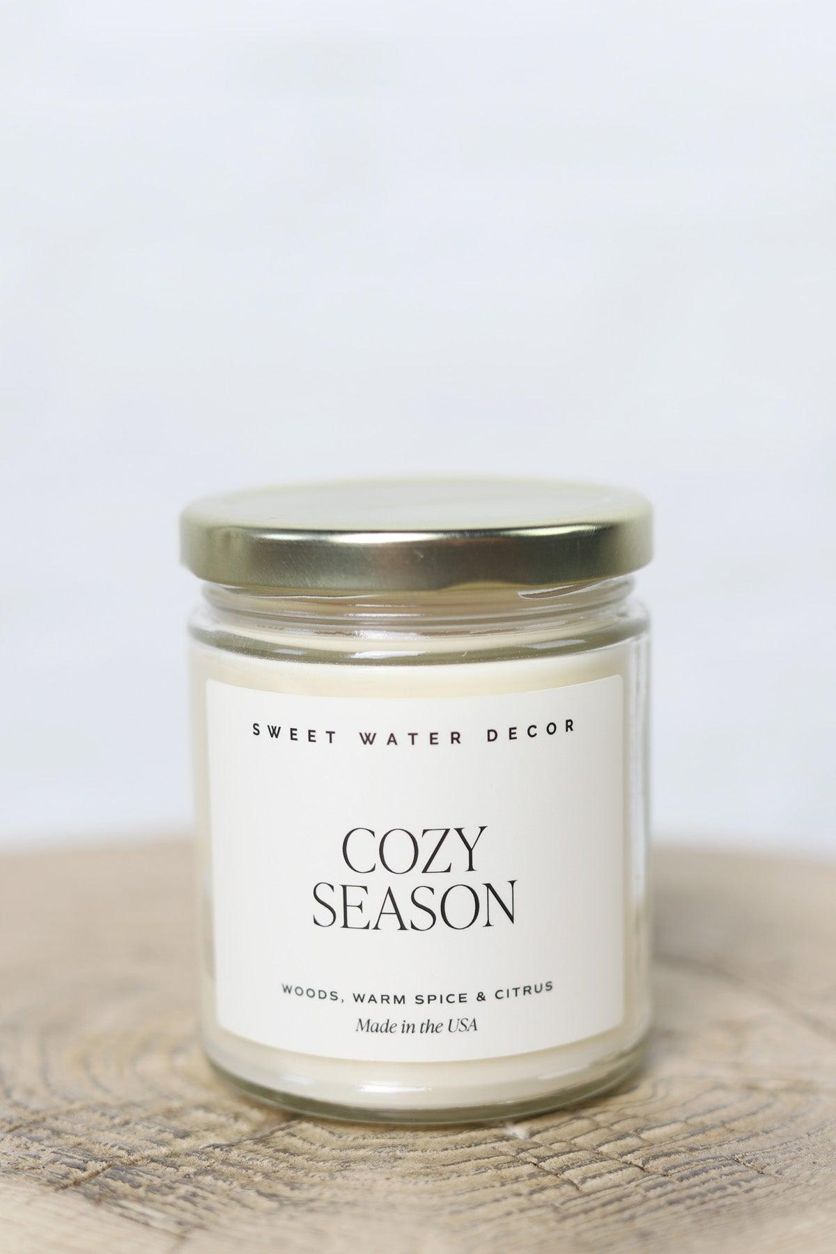 Cozy Season 9 oz Soy Candle - Clear Jar