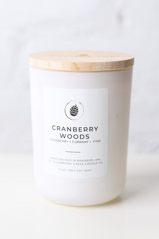 Cranberry Woods Soy Wax Candle - 8 oz