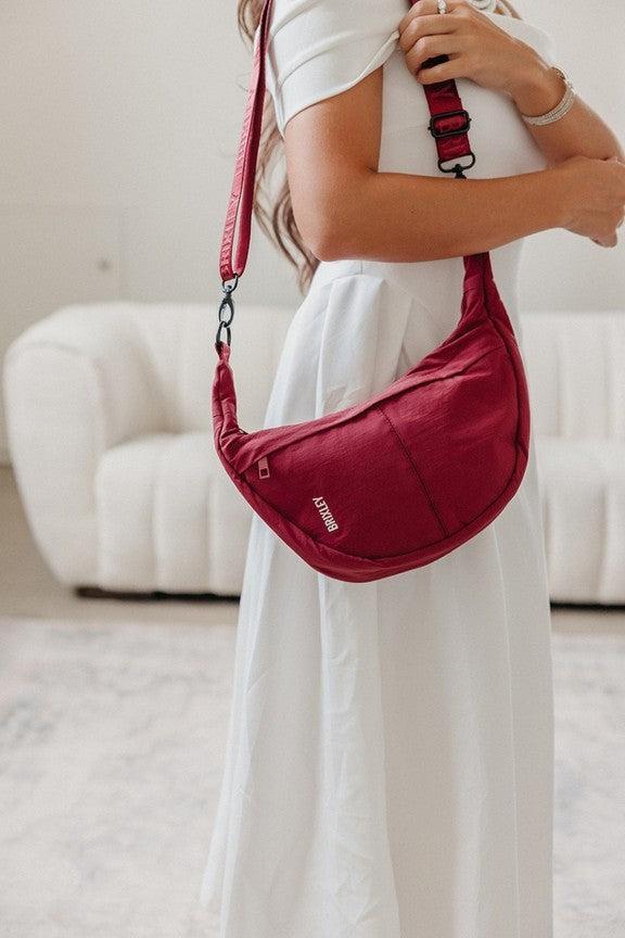 Crescent Bag by Brixley - Cranberry