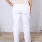 Cressida High Rise Wide Leg Raw Hem - Milk White
