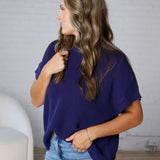 Cristin Knit Sweater - Navy