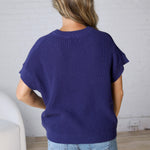 Cristin Knit Sweater - Navy