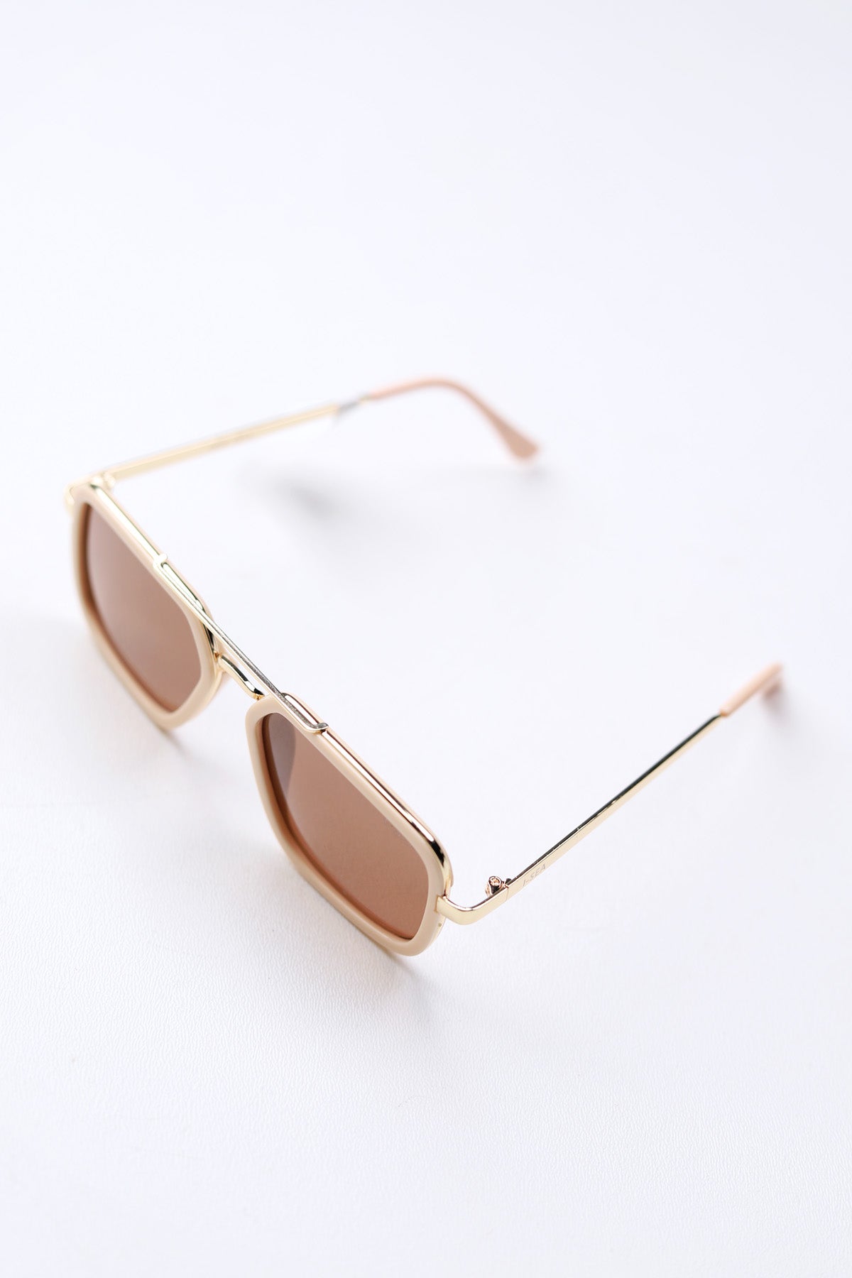 Cruz Polarized Lens Sunglasses - Cream/Brown