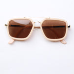 Cruz Polarized Lens Sunglasses - Cream/Brown