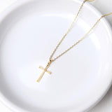 Dainty Cross Pendant - Gold Dipped
