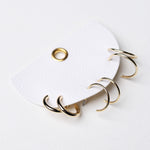 Dainty Tube Hoop Earring Set - Gold