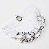 Dainty Tube Hoop Earring Set - Silver