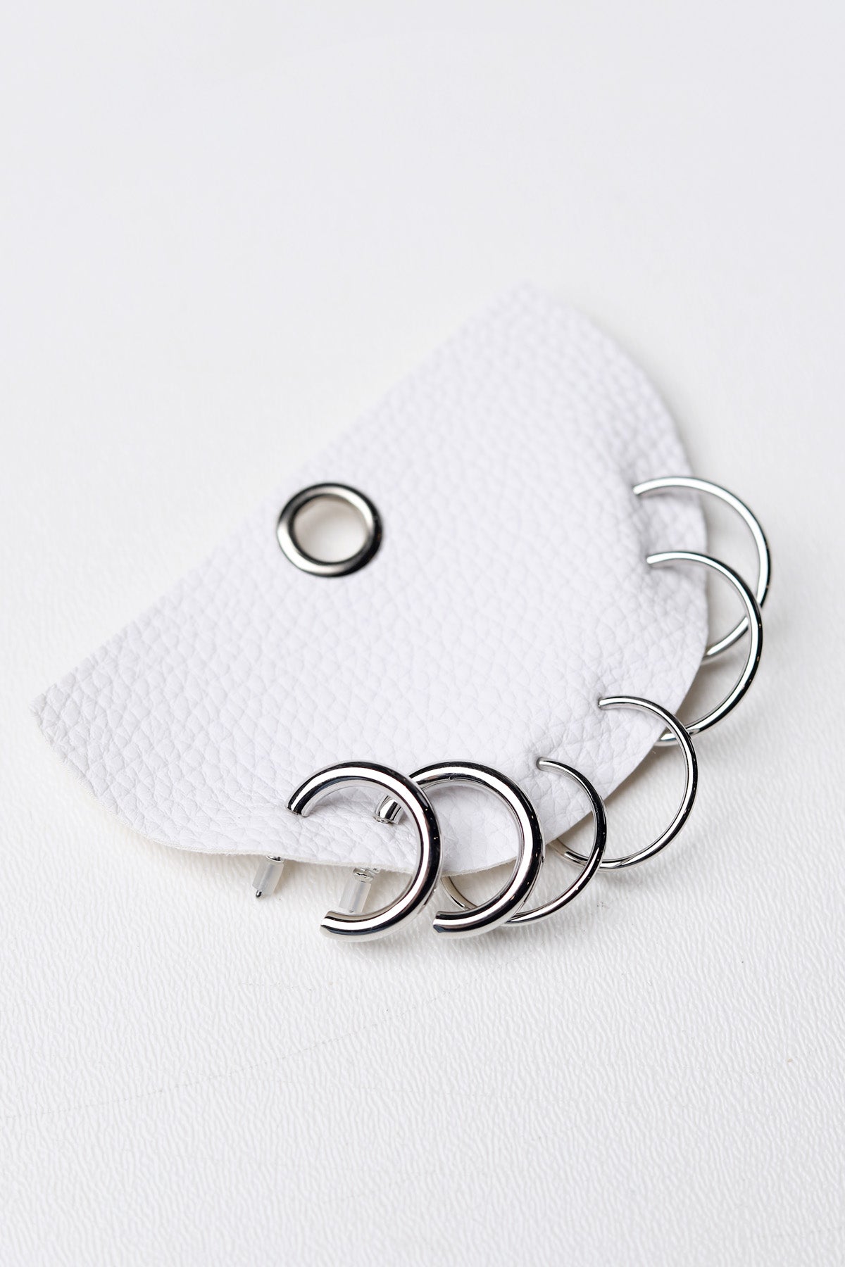 Dainty Tube Hoop Earring Set - Silver