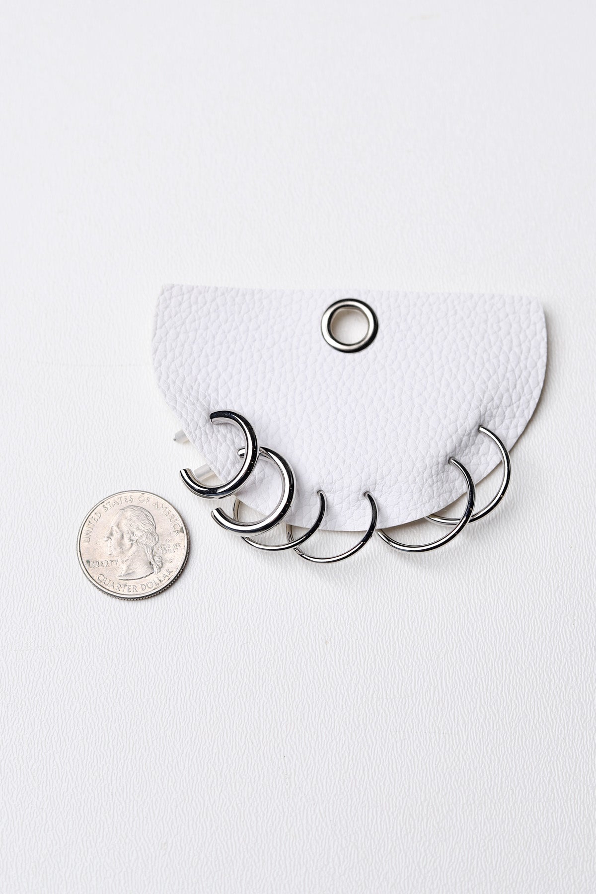 Dainty Tube Hoop Earring Set - Silver