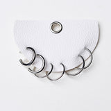 Dainty Tube Hoop Earring Set - Silver