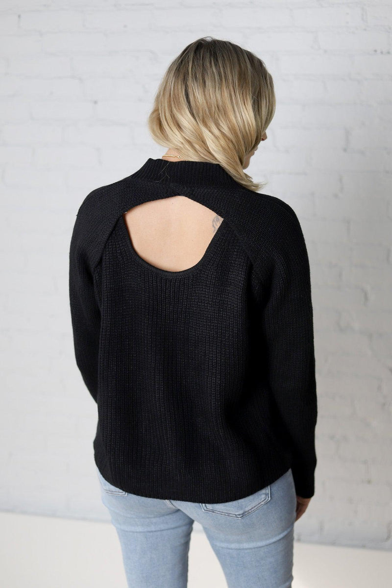 Dani Black Back Detail Sweater