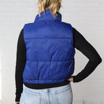 Danica Puffer Vest - Marine Blue