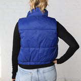 Danica Puffer Vest - Marine Blue