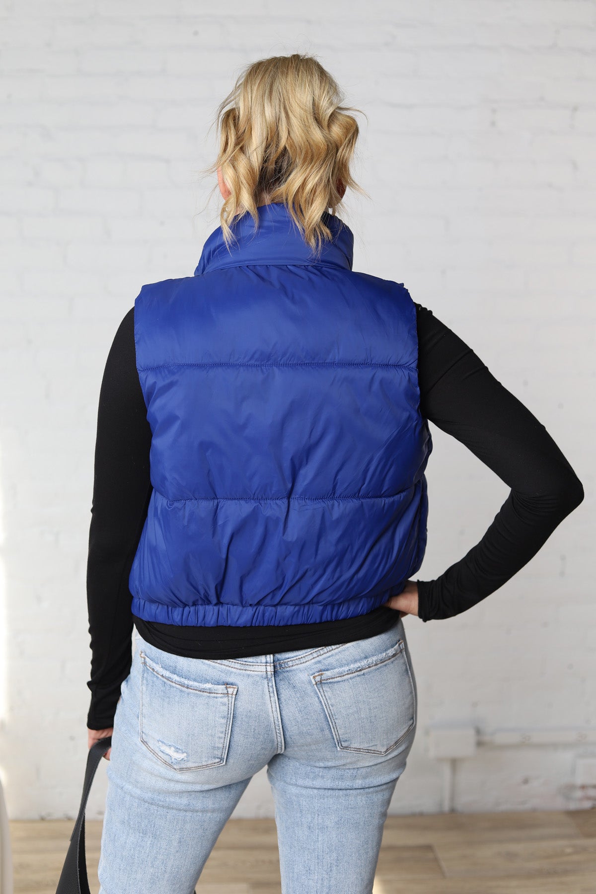 Danica Puffer Vest - Marine Blue