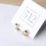 Danielle CZ Pavé Layered Hoops - Gold