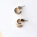 Danielle CZ Pavé Layered Hoops - Gold
