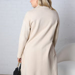 Danika Soft Touch Sweater Coat - Beige