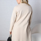 Danika Soft Touch Sweater Coat - Beige